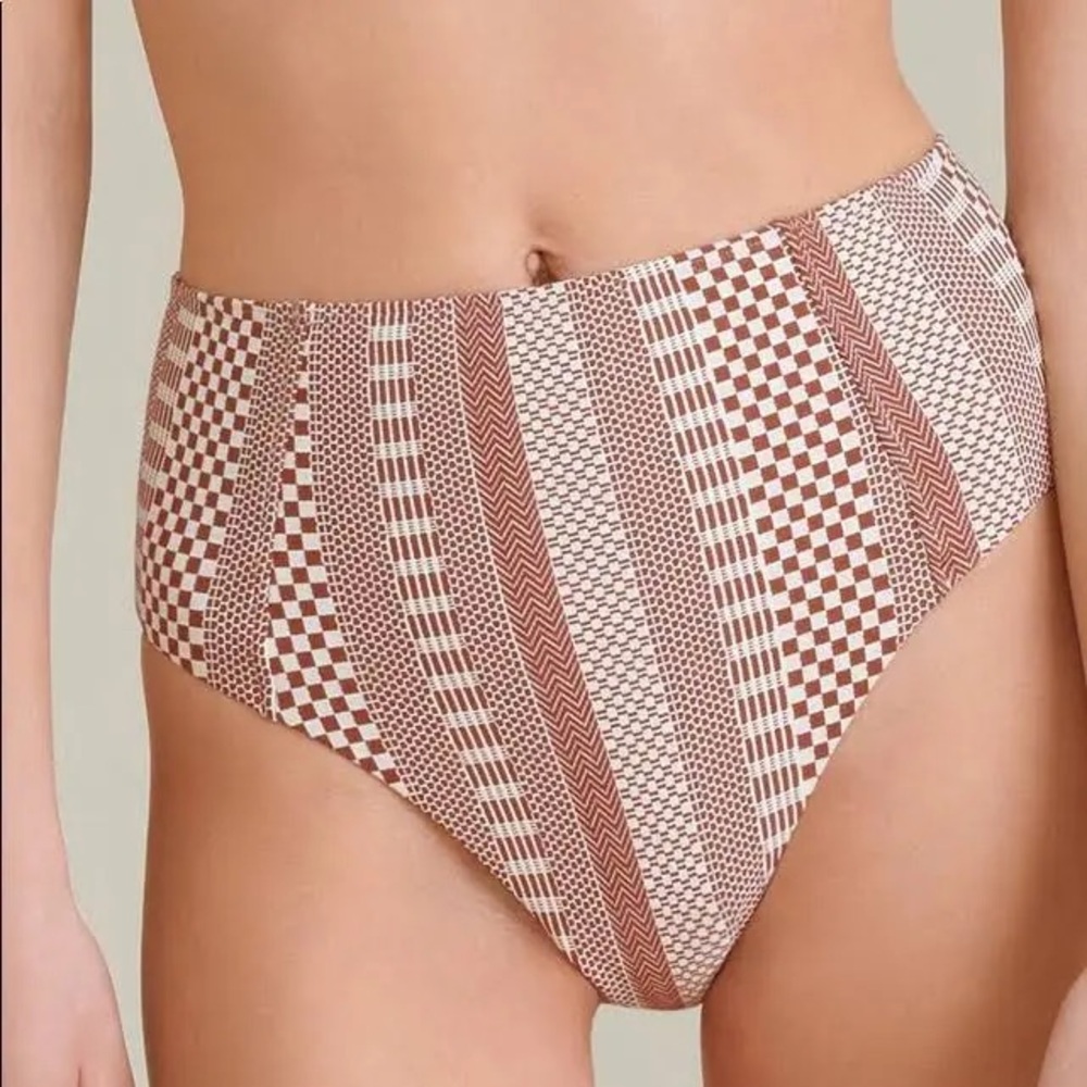 Veronica Beard Jenkin High Rise Bikini Bottom Swim Suit XS NWT